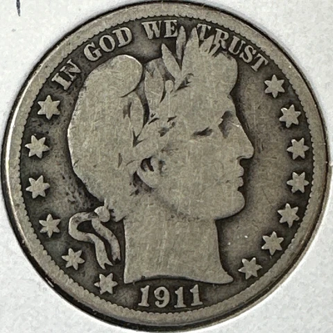 1911 50C Barber Half Dollar (75126) Cover