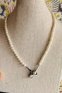 Alwand Vahan Halskette Sterlingsilber & 14 Karat Perle - Bild 1 von 6