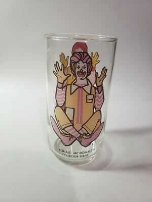 Vintage McDonalds Ronald McDonald Collector Series Glass 1970's - Image 1 of 2