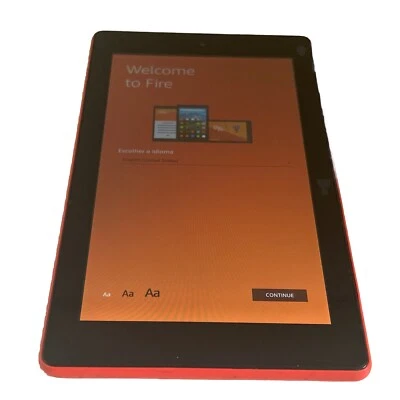 Amazon Fire 7 5th Gen SR043KL 7" 8GB Wi-Fi Tablet Red DK425 - Image 1 of 4