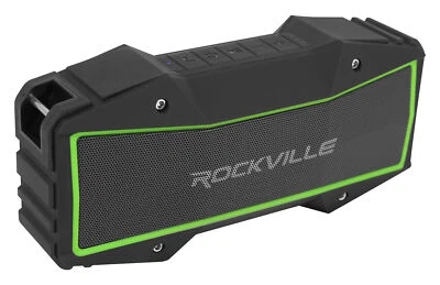 Rockville ROCK EVERYWHERE Portable Bluetooth Speaker/Waterproof/Wireless Link - Image 1 of 4