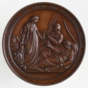 1864 Philadelphia Great Central Sanitary Fair (Julian CM-44) 58mm Bronze Medal - Picture 1 of 2