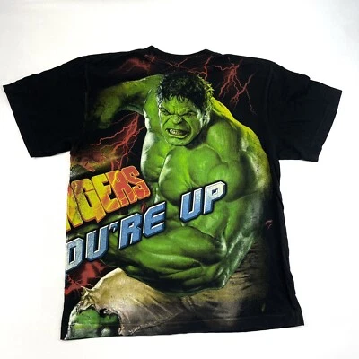 Marvel Avengers You're Up Captain America Iron-Man Hulk All over Print T-Shirt - Image 1 of 4