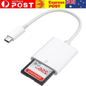 USB-C to SD Card Reader Adapter USB 3.1 for Phone MacBook Camera – White - Picture 1 of 7