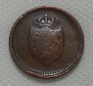 1813 DENMARK 12 SKILLING COPPER COIN TOKEN COINAGE ISSUE - Picture 1 of 2