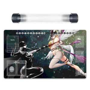 DTCG Mat Lady Devimon VS Angewomon Trading Card Game Playmat DTCG Mat Free Tube - Picture 1 of 2