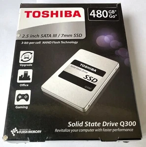 Toshiba 480GB SSD q300 solid state drive laptop 2.5" - Picture 1 of 2