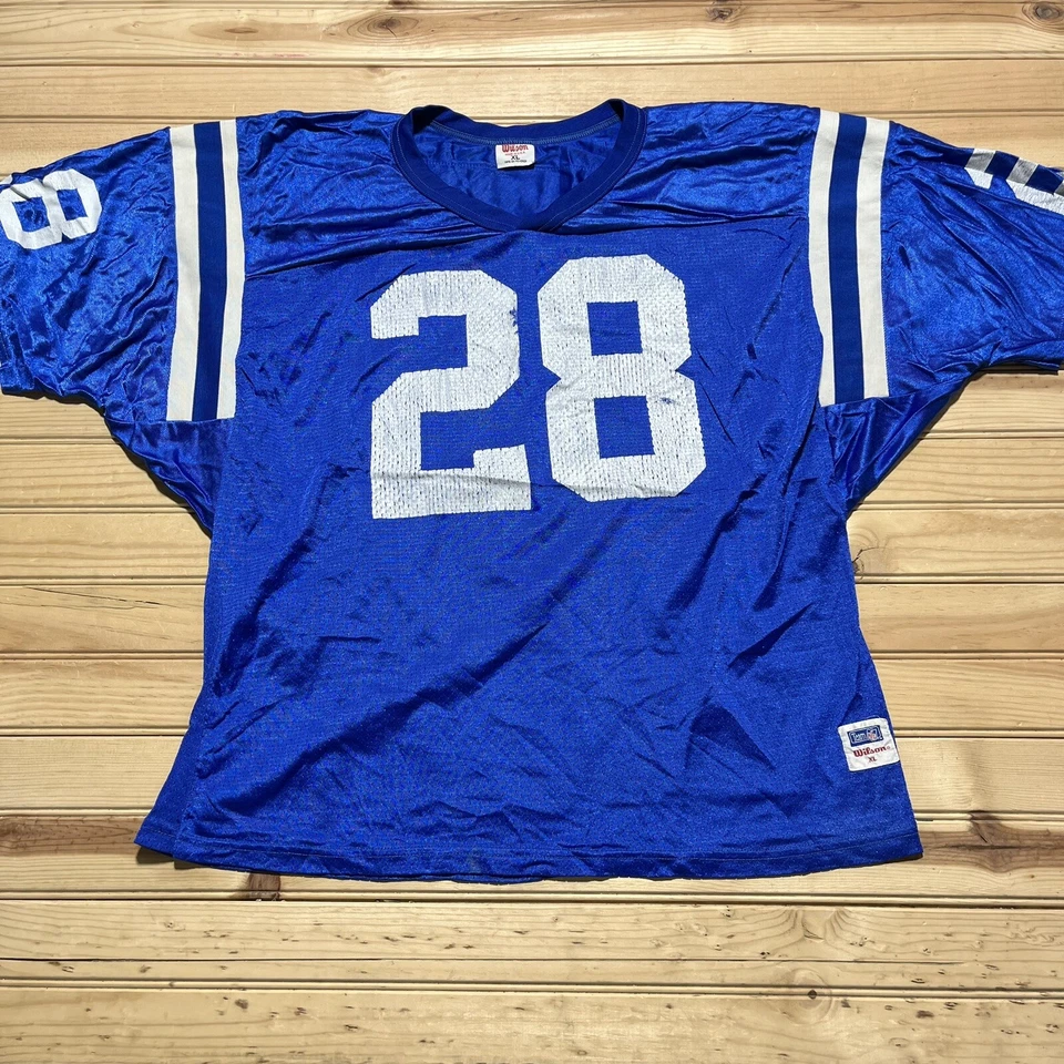 Camiseta De Colección Wilson Indianapolis Colts Marshall Faulk #28 NFL Talla XL EE. UU. Foto 1 de 4
