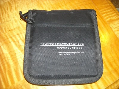 Tempworks Zippered Travel Carry Case, 12+ CDs DVD's Video Games Used - Image 1 of 3