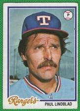 Paul Lindblad - 1978 Topps #314 - Texas Rangers Baseball Card