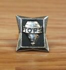 Black & Silver Tone Small Squared Tops Collectible Pin / Hat Lapel **Read**
