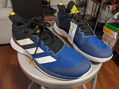 Tenis Adidas Adizero Ubersonic 4 para hombre talla 13 GZ8505 negro/azul Foto 1 de 2