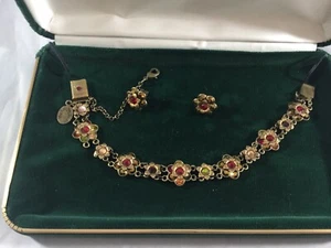 Michal Negrin Bracelet & Earrings Vintage Set - Picture 1 of 6