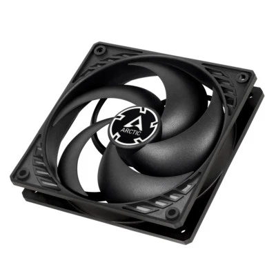ARCTIC P12 Silent 3-Pin 120mm 12cm Black PC Case Fan 24CFM 0.08 Sone 1050RPM - Image 1 of 4
