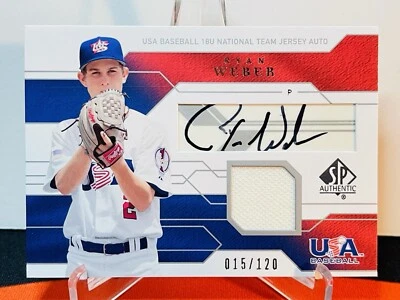 2008 SP Authentic Ryan Weber /120 USA Junior National Team Jersey Auto #JTA-RW - Image 1 of 2