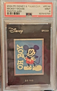 Tarjeta fotográfica Disney Epoch Premier 2024 - PC-44 MICKEY MOUSE/60 - PSA 9 COMO NUEVA - Imagen 1 de 2
