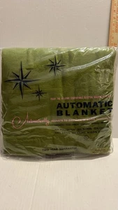 Vintage Avocado Green Electric Blanket Double Single Control 95628 Smithfield NC - Picture 1 of 9