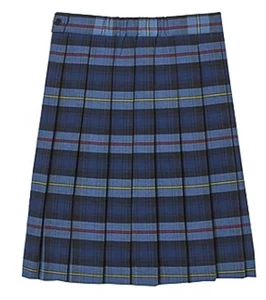 Girls Plaid Pleated Skirt Size 12 SV9223-F1 French Toast Blue Gold NWT - Picture 1 of 8