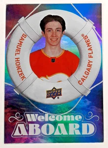 2024-25 Upper Deck Series 2 Welcome Aboard #WA18 Samuel Honzek Calgary Flames - Bild 1 von 2