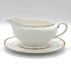 Mikasa Ultima Cameo Gold Sauciere & Unterteller - Bild 1 von 10