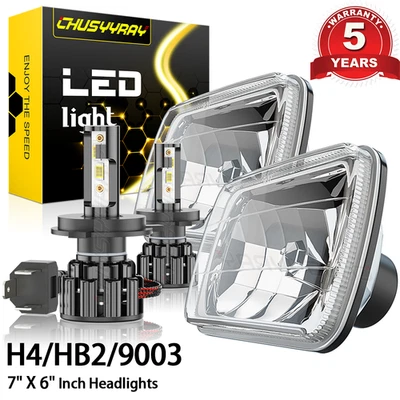 Faros LED 7x6 5X7" bombilla alta/baja para Chevrolet Monte Carlo 1978 1979 2 un. Foto 1 de 4