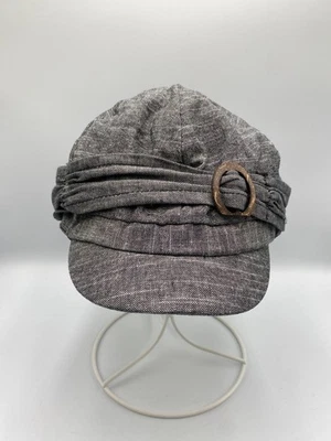 Gorra de mujer Cabbie Newsboy gris talla única Foto 1 de 4