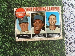 1968 Topps Baseball AL Pitching Leaders #10 excelente estado envío bajo  - Imagen 1 de 2