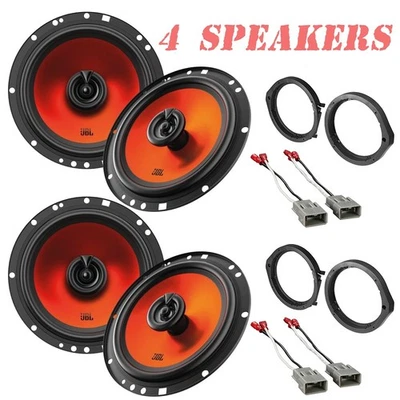 JBL 400W 6.5" Speakers Front & Rear for 2008-2022 Honda Accord & 2006-2021 Civic - Image 1 of 4
