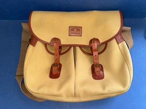 VINTAGE LARGE HARDY"CARRYALL" CANVAS/LEATHER FISHING SHOULDER BAG - Picture 1 of 6