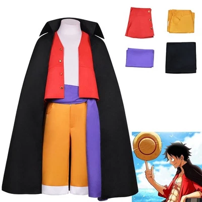 Una Pieza Mono D Luffy Wano Country Disfraz Trajes Halloween Juegos con disfraces Fiesta Foto 1 de 4