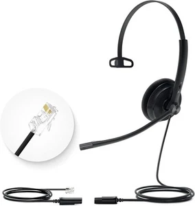 Yealink YHS34-LITE-MONO Zestaw słuchawkowy z pałąkiem na głowę QD do serii RJ9 T20 T30 T40 T50 - Zdjęcie 1 z 11