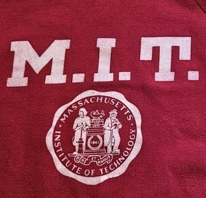 VTG 80s M.I.T. Massachusetts Institute Of Technology College Crewneck Sweatshirt - Picture 1 of 7