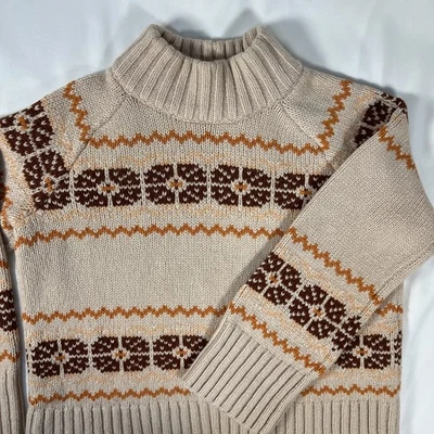 Suéter de lana de alpaca Madewell Fair Isle para mujer XS Cabincore Cozycore Overbrook Foto 1 de 4