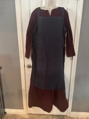 Women’s Viking Costume Authentic Dress And Apron 2X - Image 1 of 4