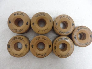 SET OF 7 VINTAGE MERCURY ROLLER SKATE WHEELS - Picture 1 of 10