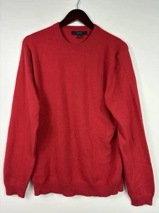 Express Sweater L Red Crew Neck Cashmere Long Sleeve - Picture 1 of 4
