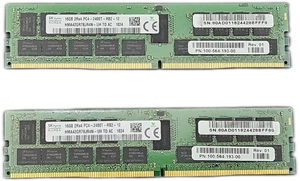 SK Hynix 32GB DDR4-2400 PC4-19200 ECC Registered Server RAM(16GBx2)  - Picture 1 of 6