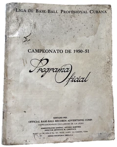 1950-51 Minnie Miñoso ‘Orestes’ CAMPEONATO CUBA BASEBALL PROGRAM Rare - Picture 1 of 17