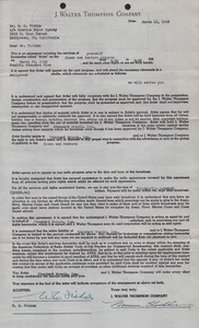 W. C. FIELDS - DOKUMENT SIGNIERT 13.03.1946 MITSIGNIERT VON: NORMAN BLACKBURN - Bild 1 von 2