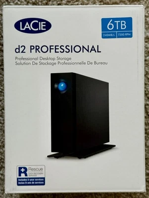 LaCie d2 Professional 6TB Gen 2 External Desktop Harddrive - Image 1 of 4