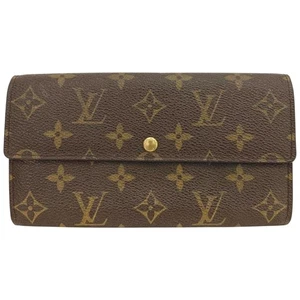Louis Vuitton Geldbörse braun Monogramm Portefeiulle Sarah lang faltbar  - Bild 1 von 9