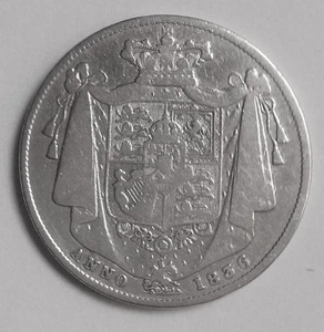 1836 Half Crown Silver Coin Fair / Fine William IV - Picture 1 of 2