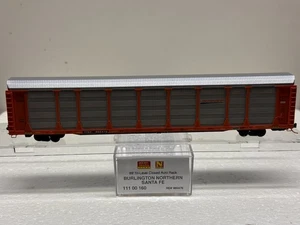 N Scale Micro Trains MTL 111 00 160 Burlington Northern Santa Fe 965476 Autorack - Picture 1 of 4