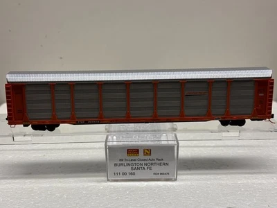 N Scale Micro Trains MTL 111 00 160 Burlington Northern Santa Fe 965476 Autorack - Image 1 of 4