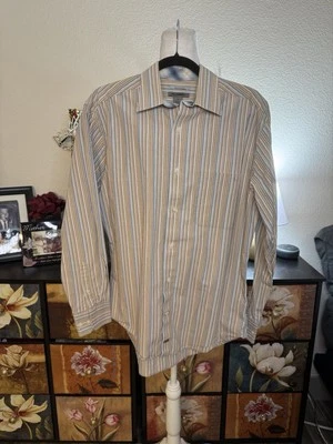 Johnson & Murphy Multicolor Rayas Manga Larga Abotonada Talla Mediana  Foto 1 de 4