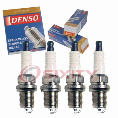 4 pc Denso Standard U-Groove Spark Plugs for 1996-1997 Dodge Grand Caravan rb - Image 1 of 4
