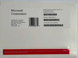 Microsoft Windows Server 2025 Datacenter 64 Core DVD & License Key (NEW&SEALED) - Picture 1 of 1