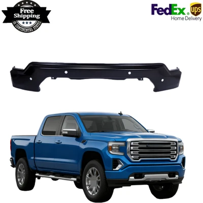Front Bumper Face Bar w/Park Assist Holes For 2019-2021 GMC Sierra 1500 - Image 1 of 4