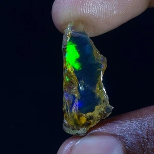 09.30 Cts 100% Natural Welo Fire Ethiopian Oil Opal Rough Cab Gems Ring Nacklace - Picture 1 of 11