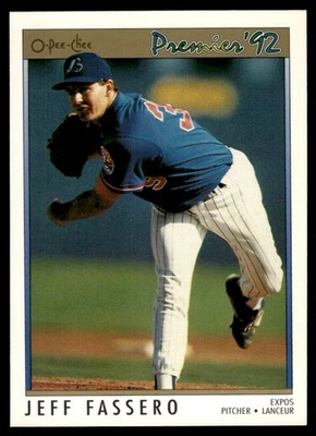 1992 O-Pee-Chee Premier Jeff Fassero Montreal Expos #119 - Image 1 of 2